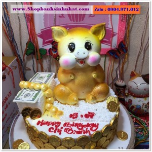 Bánh Sinh Nhật Hũ Vàng - VA64
